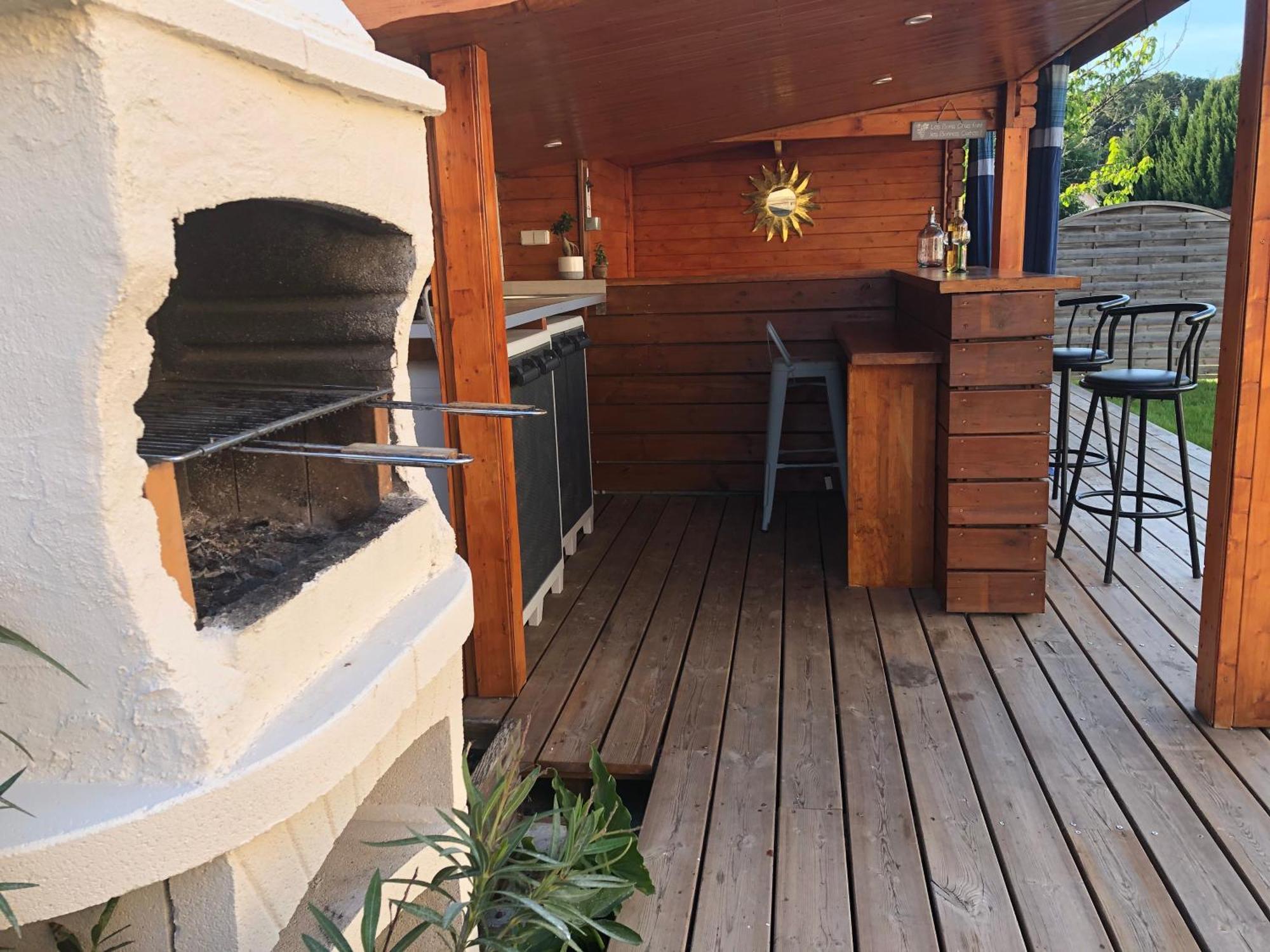 Maison Bassin D'Arcachon 8 Personnes, Spa, Proche Piste Cyclable Le Teich Ngoại thất bức ảnh
